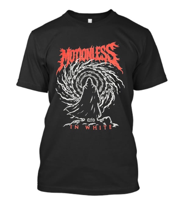Motionless In White Cloaked Figure Swirling Vortex T-Shirt