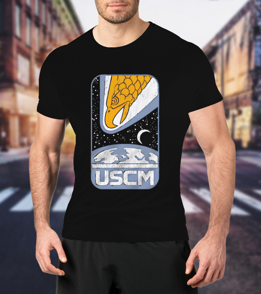 USCM Screaming Eagle Lunar Night Sky T-Shirt