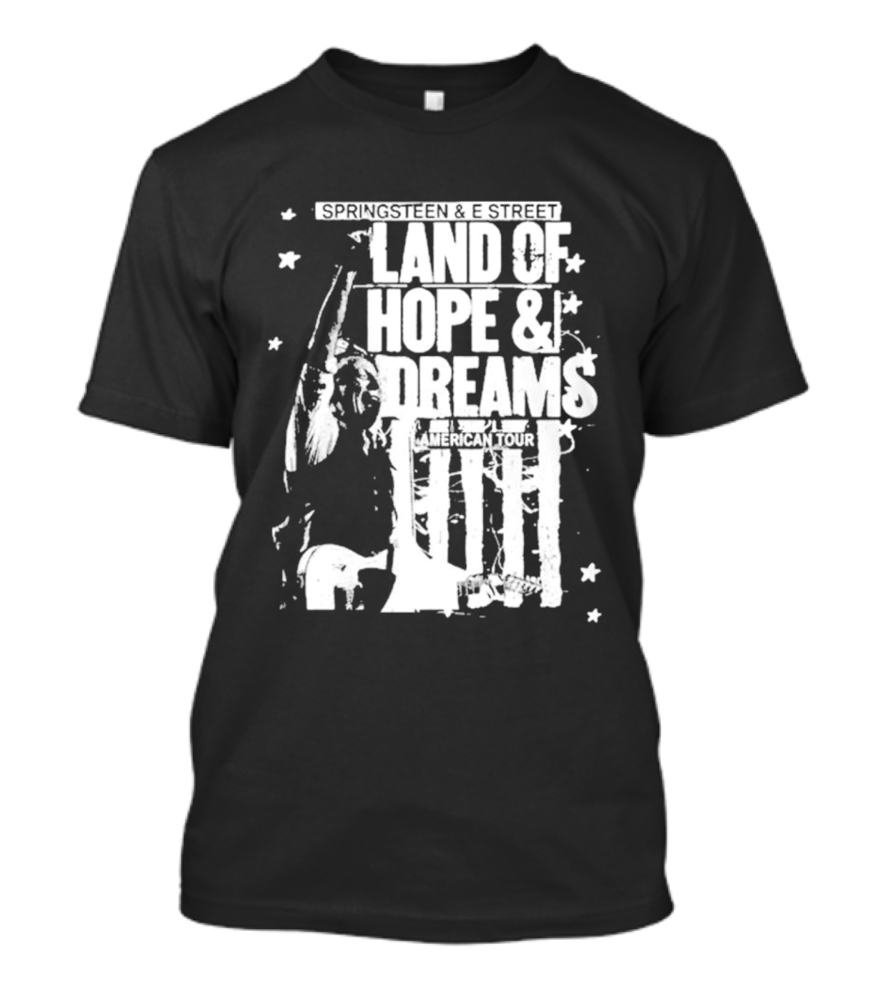 Bruce Springsteen Land Of Hope And Dreams American Tour 2026 Stars Guitarist T-Shirt