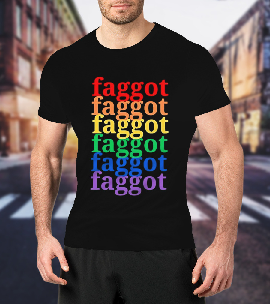 Faggot LGBT Flag T-Shirt