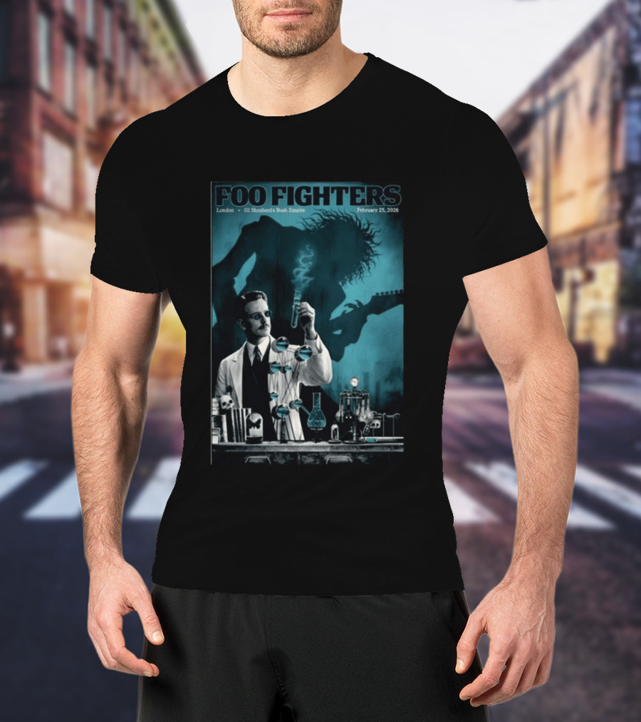 Foo Fighters London O2 Shepherds Bush Empire February 25 2026 T-Shirt