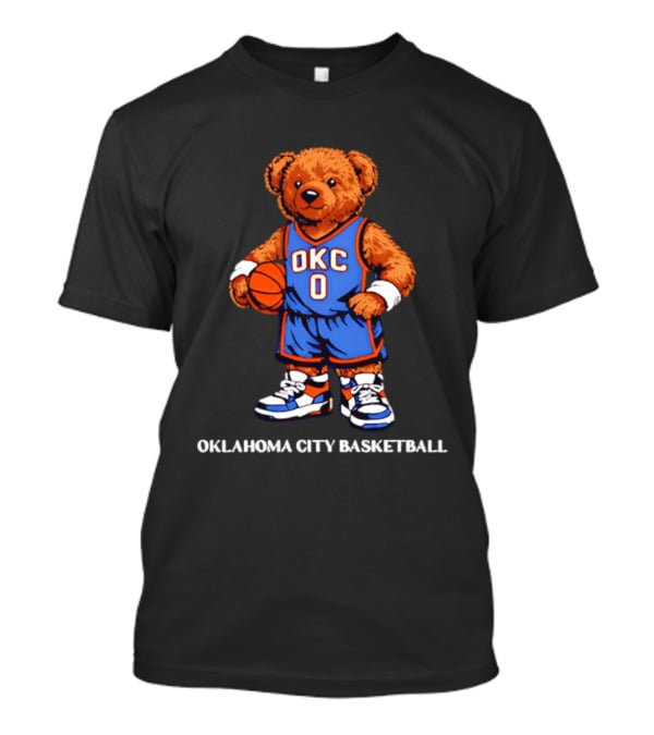 OKC Basketball Teddy Bear 2609 Oklahoma City Sports Fan T-Shirt