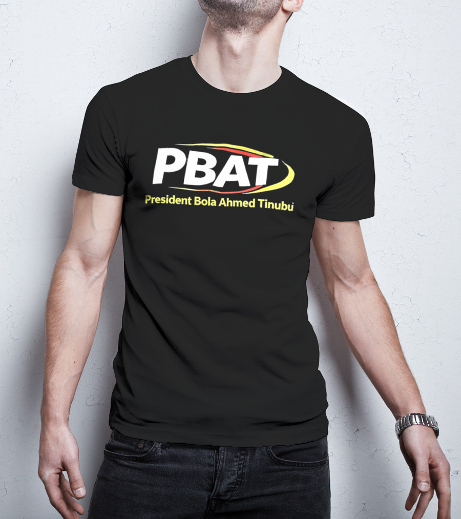 PBAT President Bola Ahmed Tinubu Red Yellow Swoosh T-Shirt