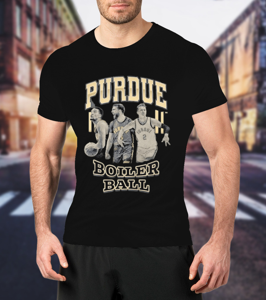 Purdue Boiler Ball Basketball Players Team Spirit T-Shirt