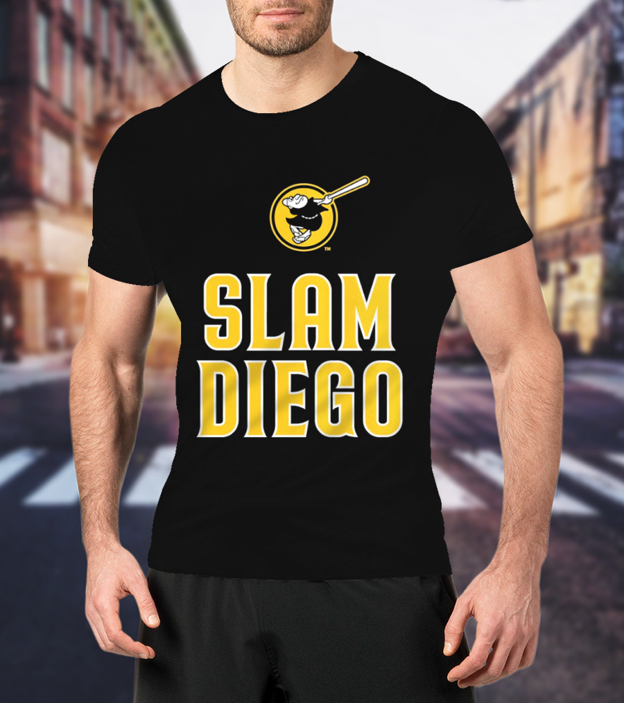 San Diego Padres Slam Diego Baseball Bat T-Shirt