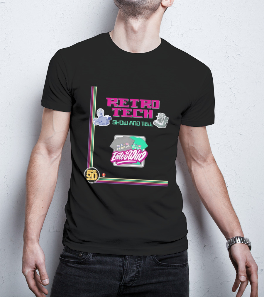 Retro Tech Enter To Win 50 Years I'm This Old T-Shirt