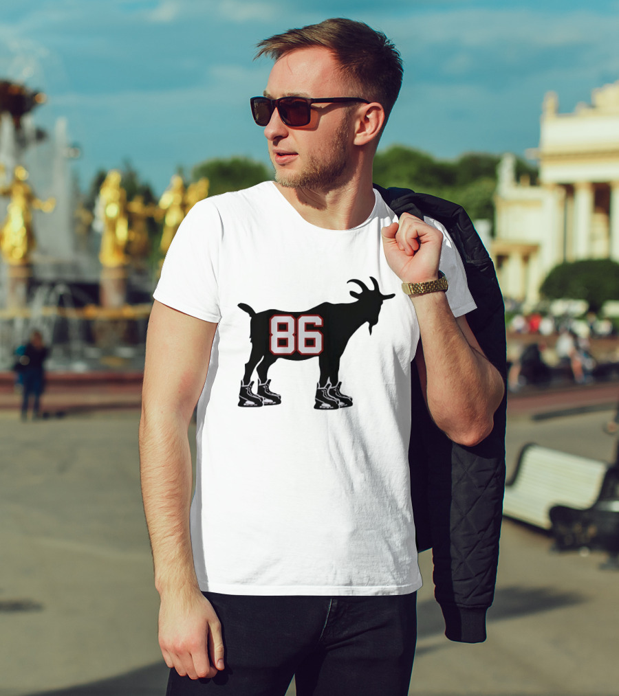 Jack Hughes 86 Hockey GOAT USA Winter Olympics T-Shirt