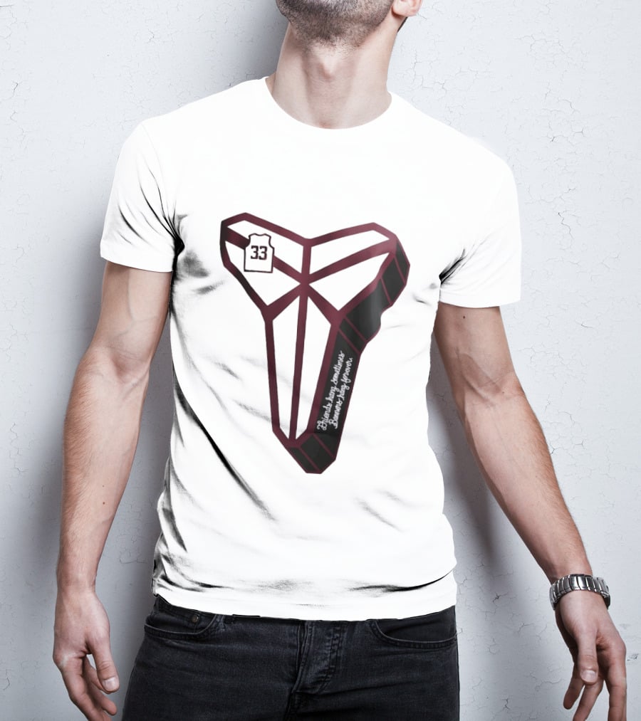 Kobe Bryant Friends Hang Sometimes Banners Hang Forever Number 33 T-Shirt