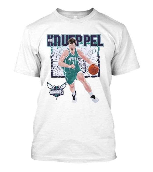 Kon Knueppel Charlotte Hornets Basketball NBA Player T-Shirt