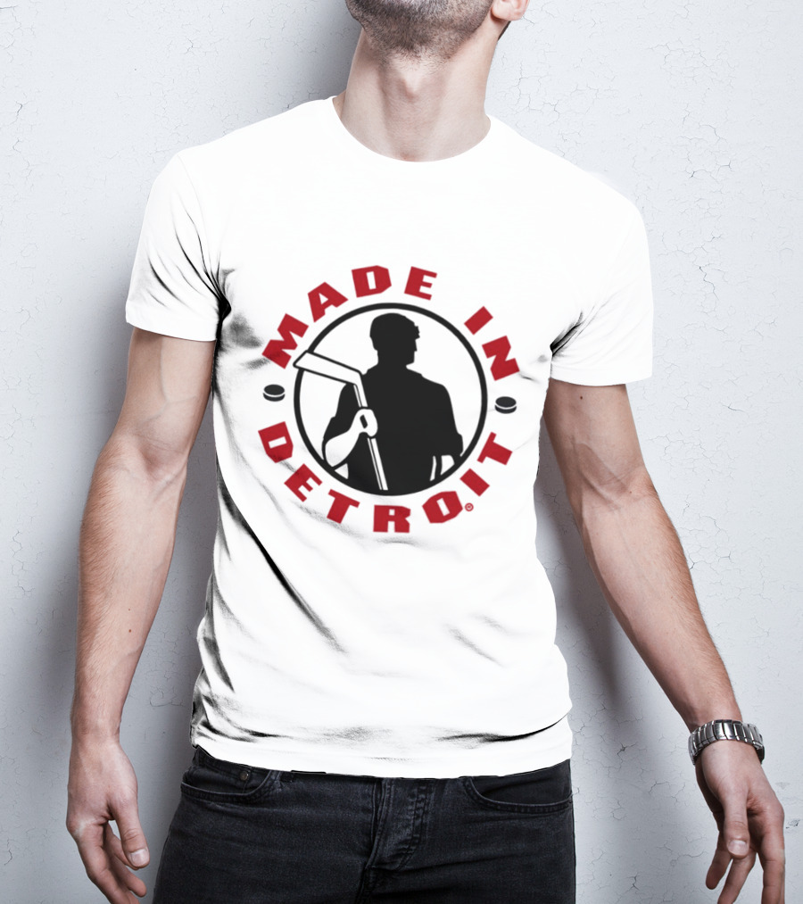 Made In Detroit Red Wings Hockey T-Shirt