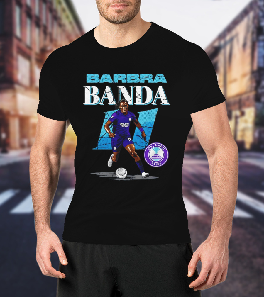 Barbra Banda Orlando Pride Number 11 Cracked T-Shirt