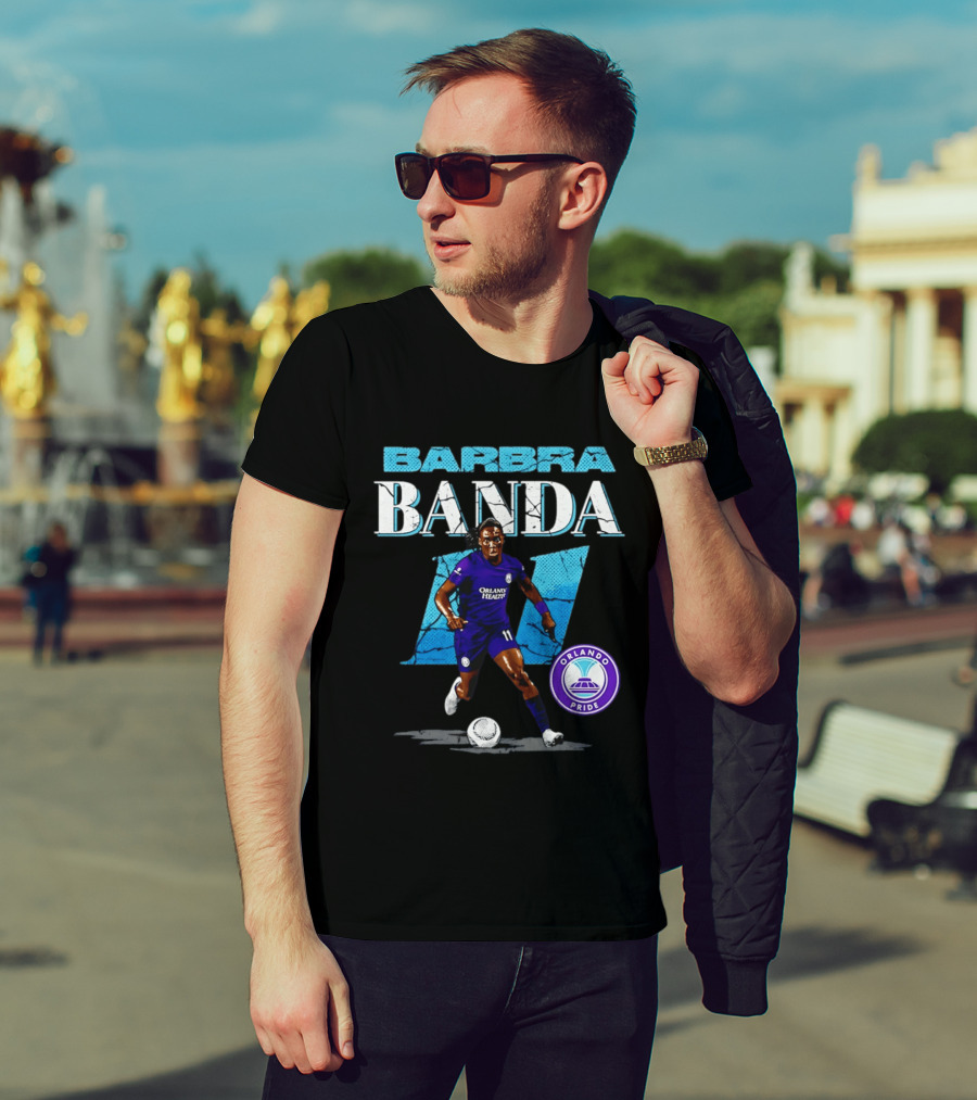 Barbra Banda Orlando Pride Number 11 Cracked T-Shirt