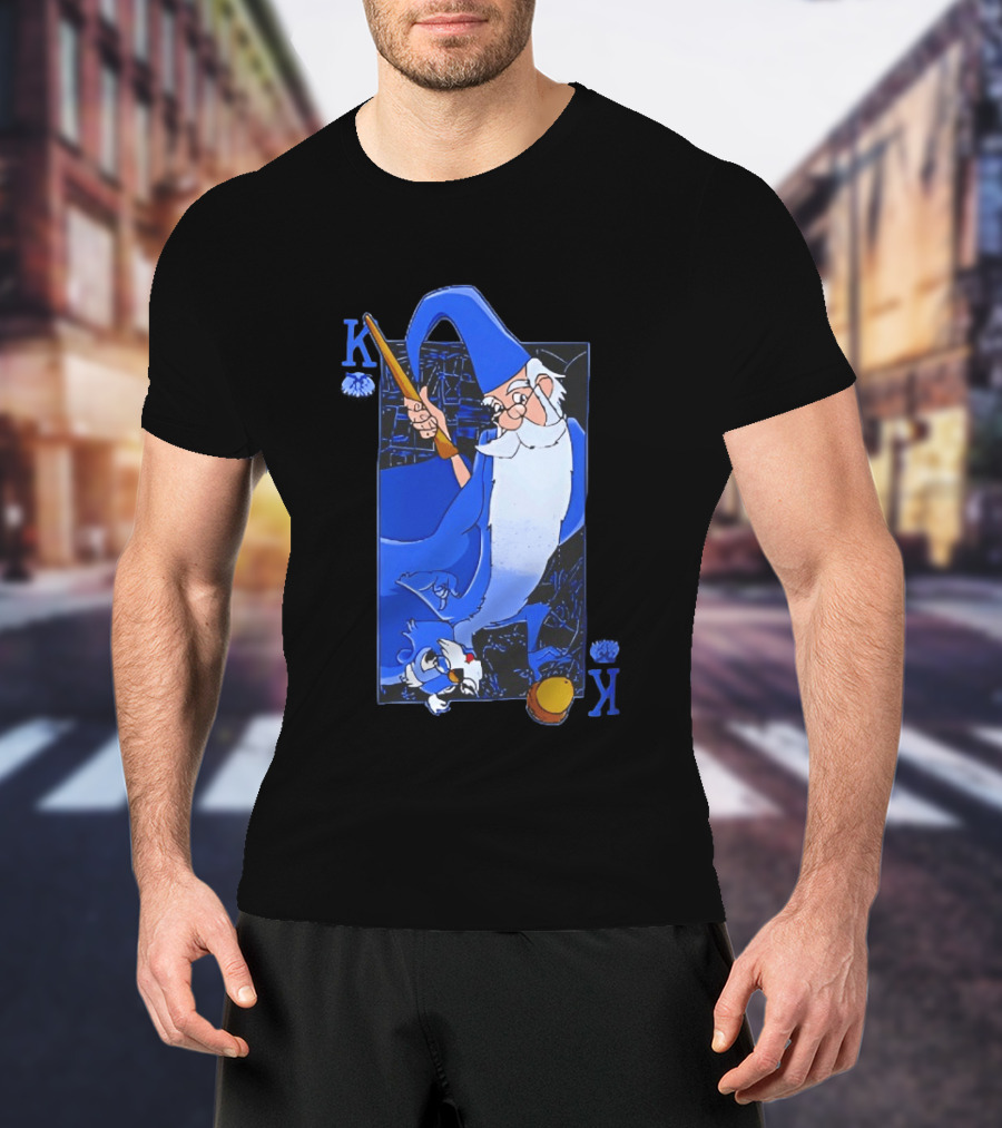 Merlin The Sword In The Stone Higitus Figitus King Card T-Shirt