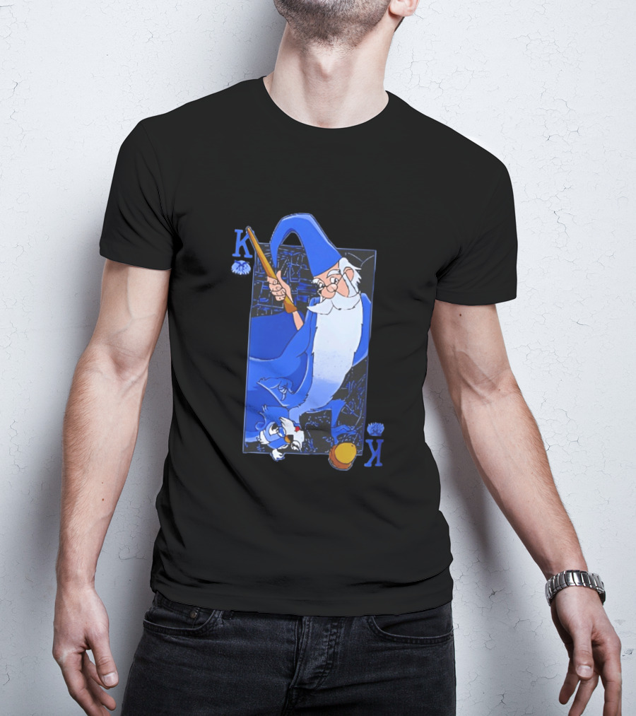 Merlin The Sword In The Stone Higitus Figitus King Card T-Shirt