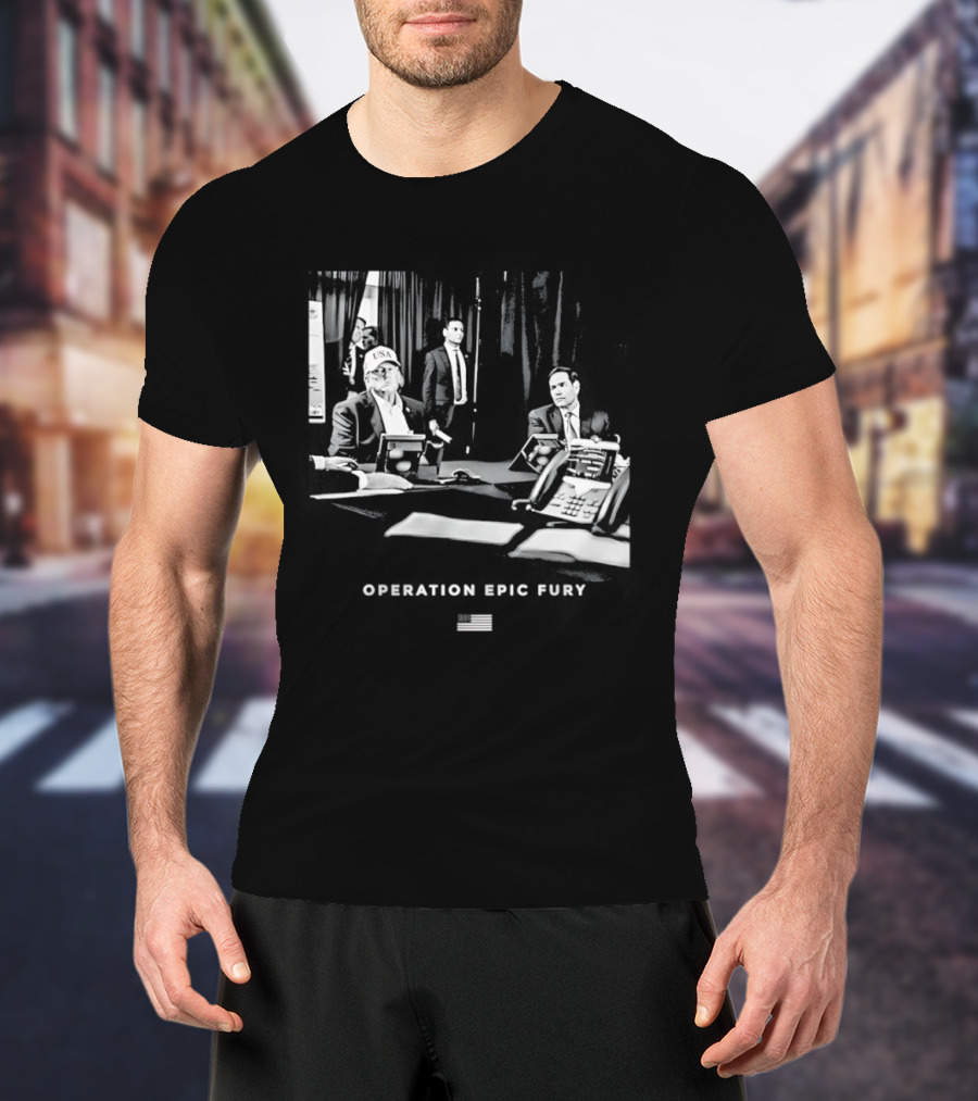 Operation Epic Fury MaraLago Florida War Room Strategy Session T-Shirt