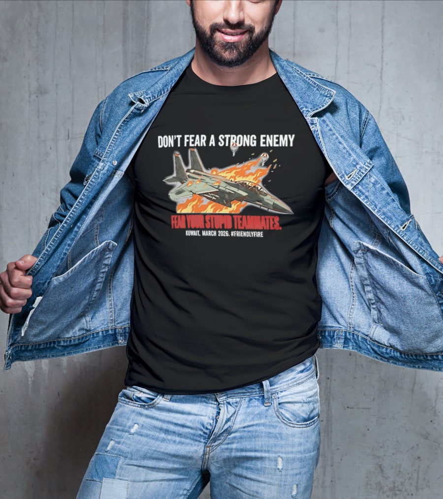 F 15e Strike Eagle Don't Fear A Strong Enemy Fear Your Stupid Teammates 2026 T-Shirt