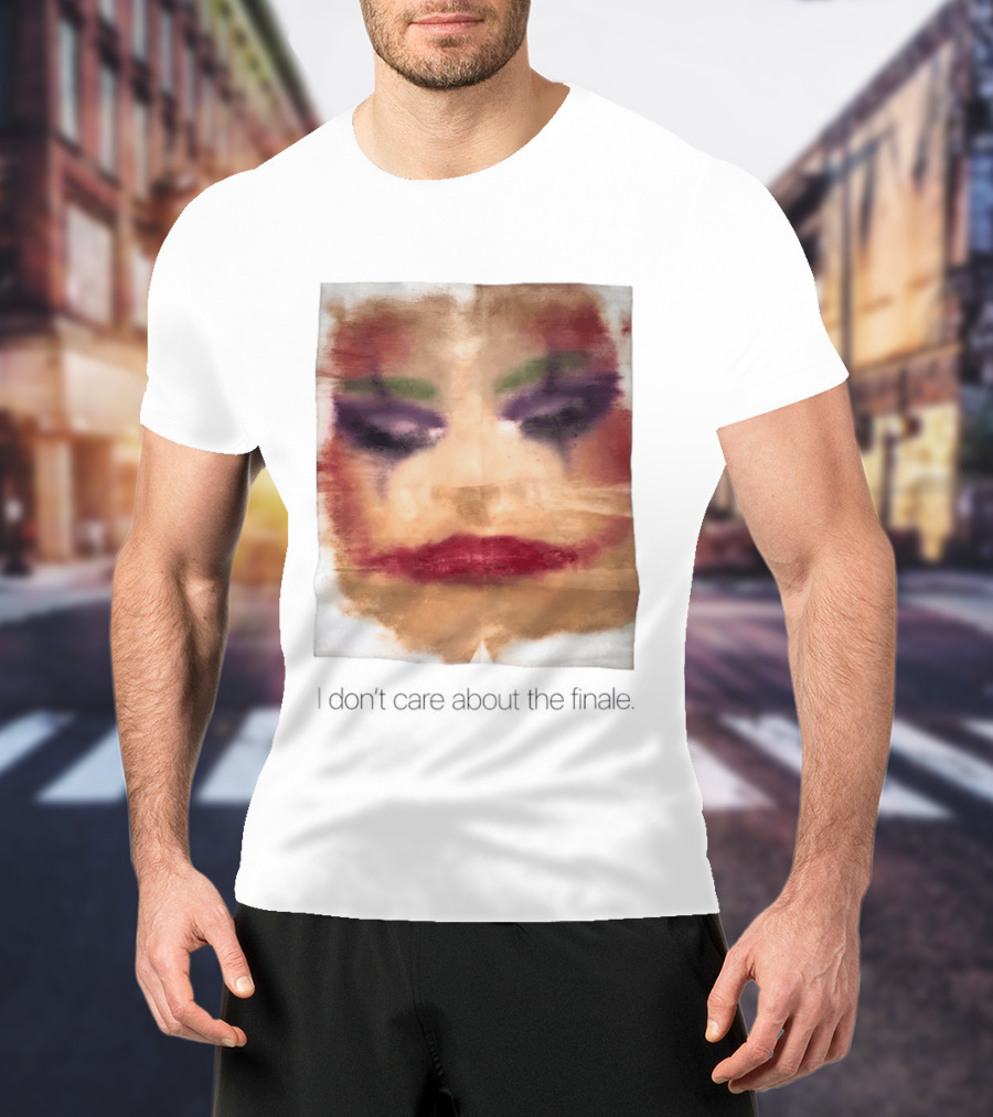 Joker I Don't Care About The Finale Abstract Face T-Shirt