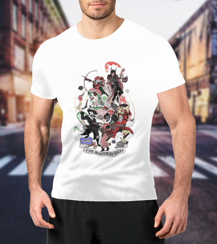 The Oxventurers Guild Fantasy Adventure Characters T-Shirt