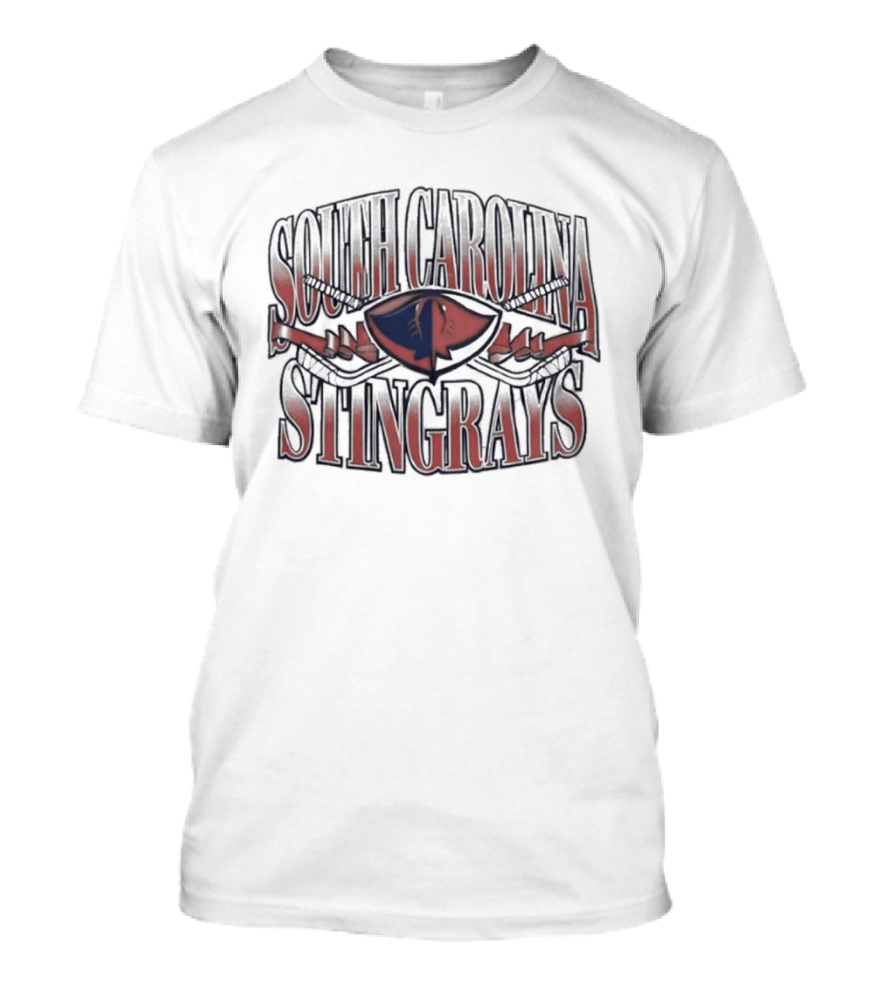 South Carolina Stingrays Hockey Team Red Blue T-Shirt