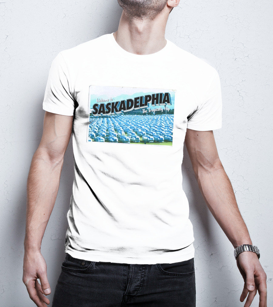 Welcome To Saskadelphia The Tragically Hip Iconic Music Tour T-Shirt