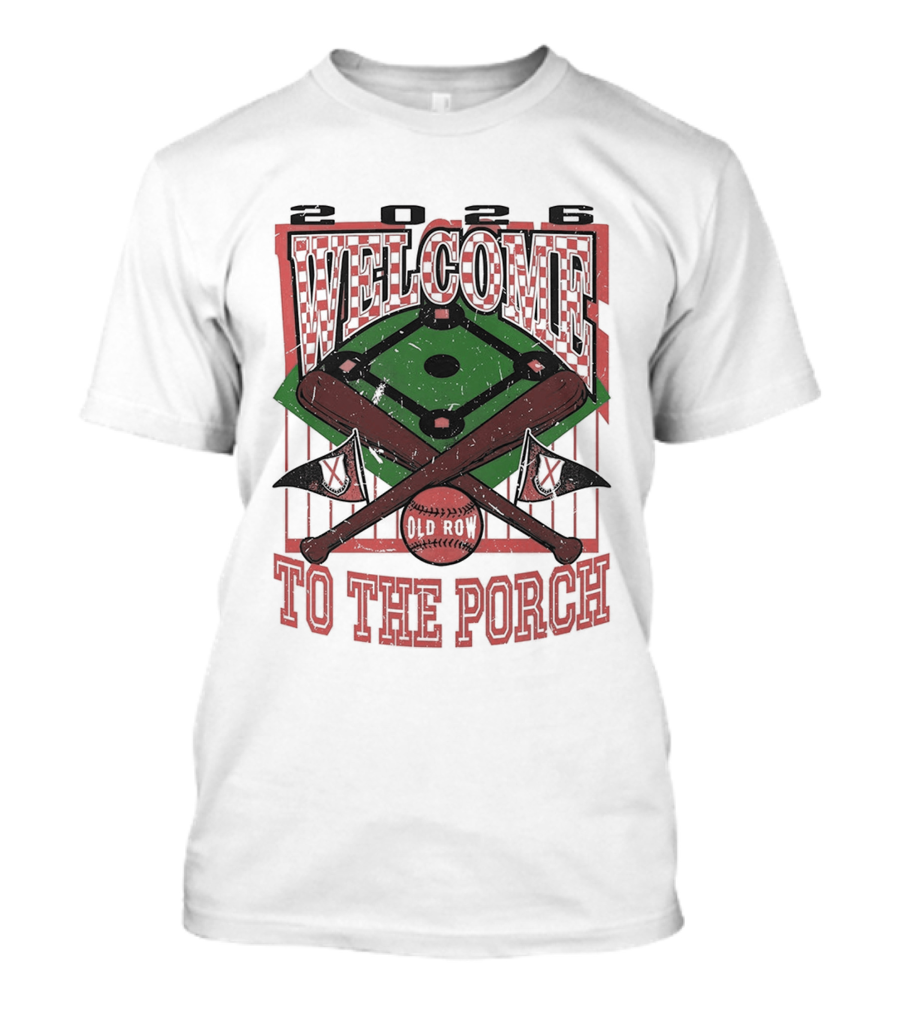 Welcome To The Porch Tennessee Volunteer Baseball 2026 Stadium Experience T-Shirt