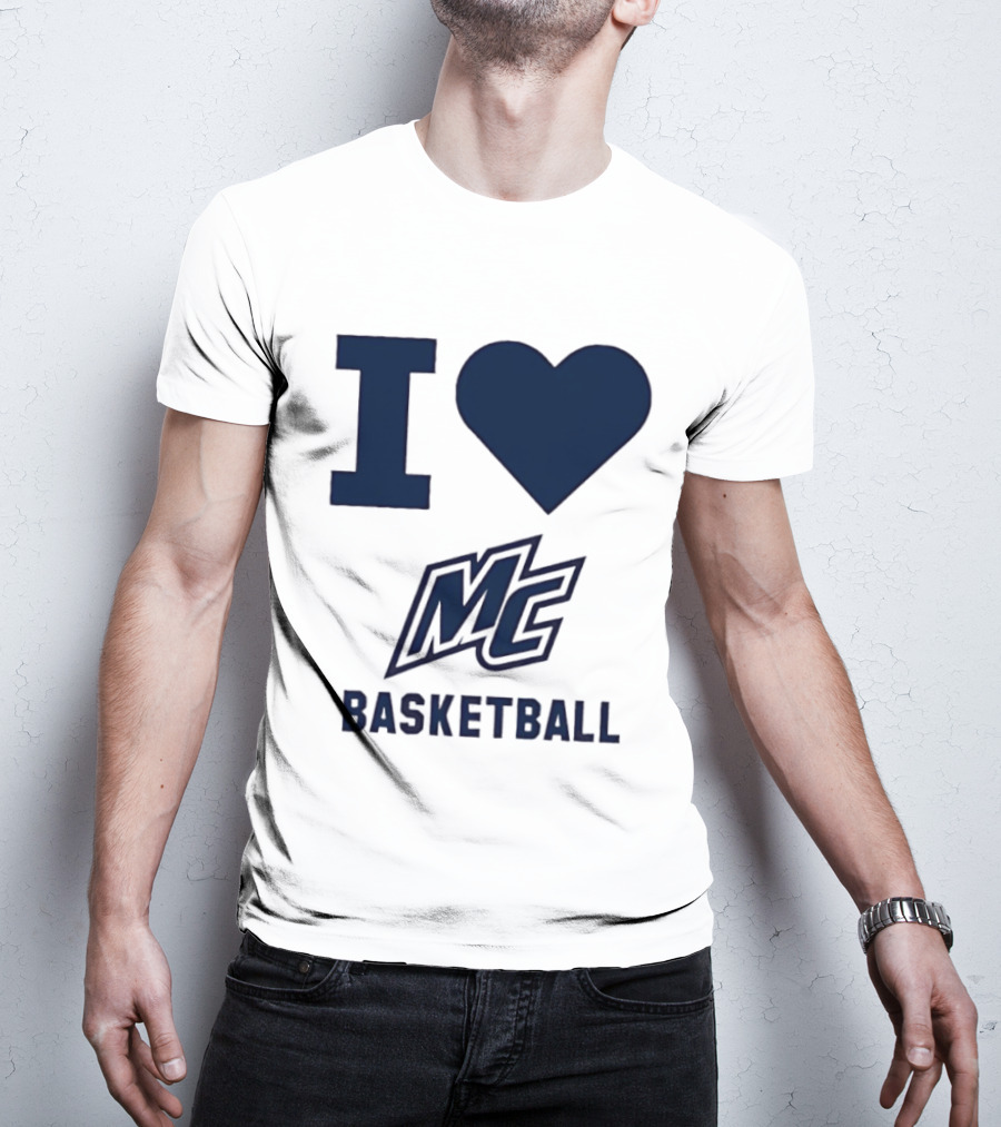 I Love MC Basketball Merrimack College T-Shirt