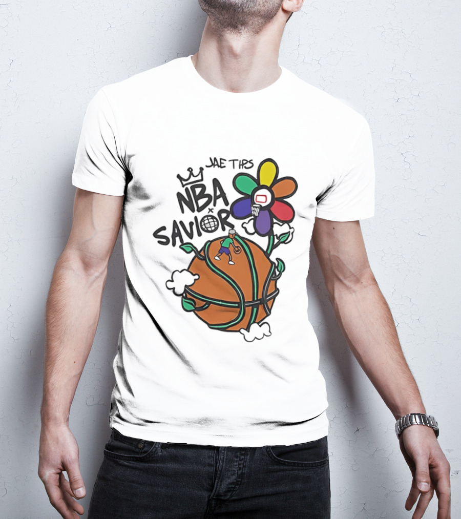 Jae Tips NBA Savior Basketball Flower Planet Player T-Shirt