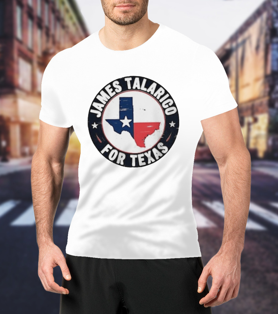 James Talarico For Texas Campaign Texas Map Star T-Shirt