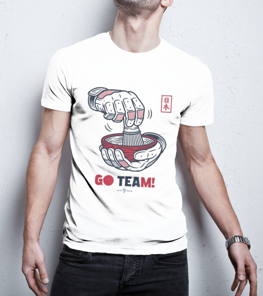 Japan Tea Ceremony Go Team Celebratory Spirit T-Shirt