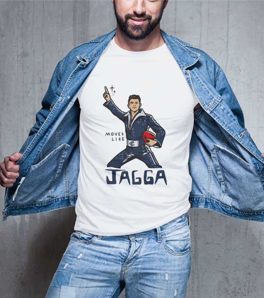 Jagga Moves Like Elvis Presley Carlton Football T-Shirt