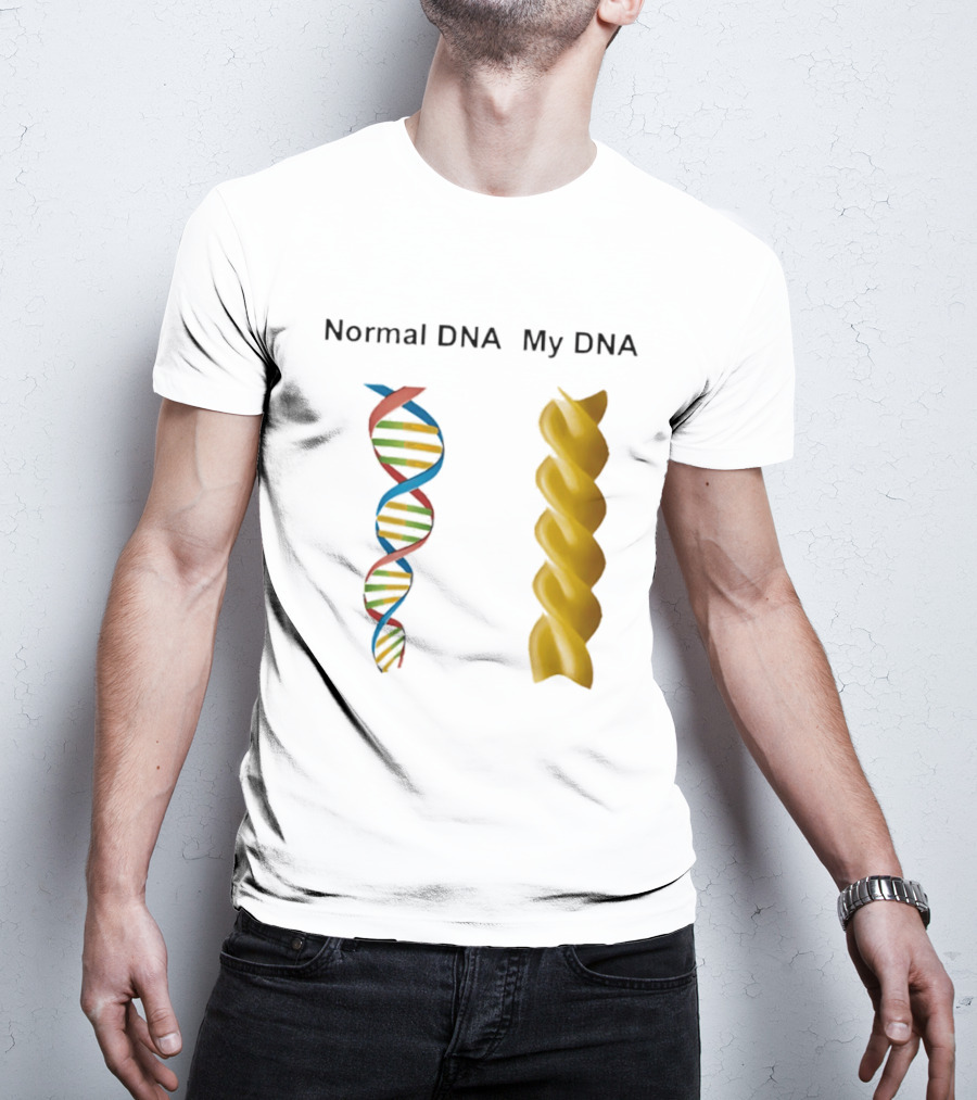 Normal DNA My DNA Fusilli Pasta Twist Humor T-Shirt