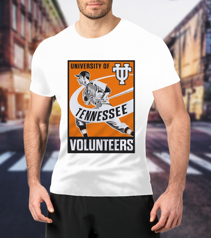 University Of Tennessee Volunteers Baseball Batter Icon UT T-Shirt