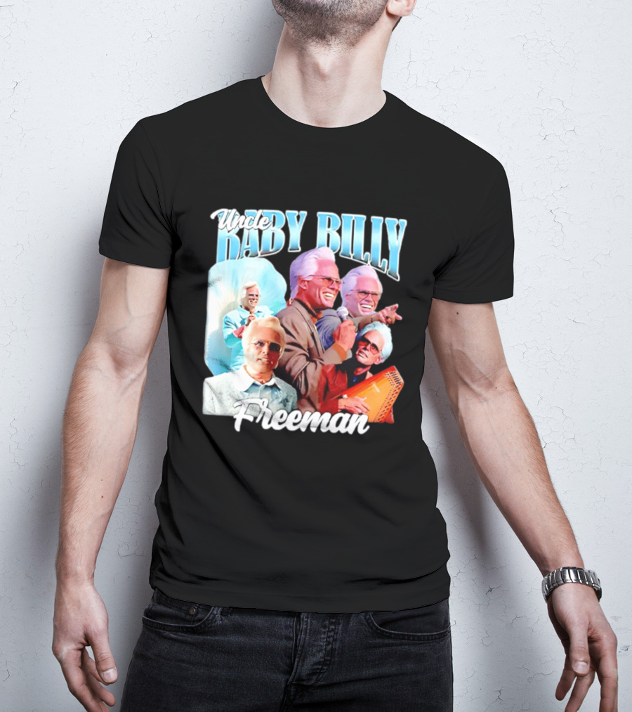 Uncle Baby Billy Freeman Character Collage T-Shirt