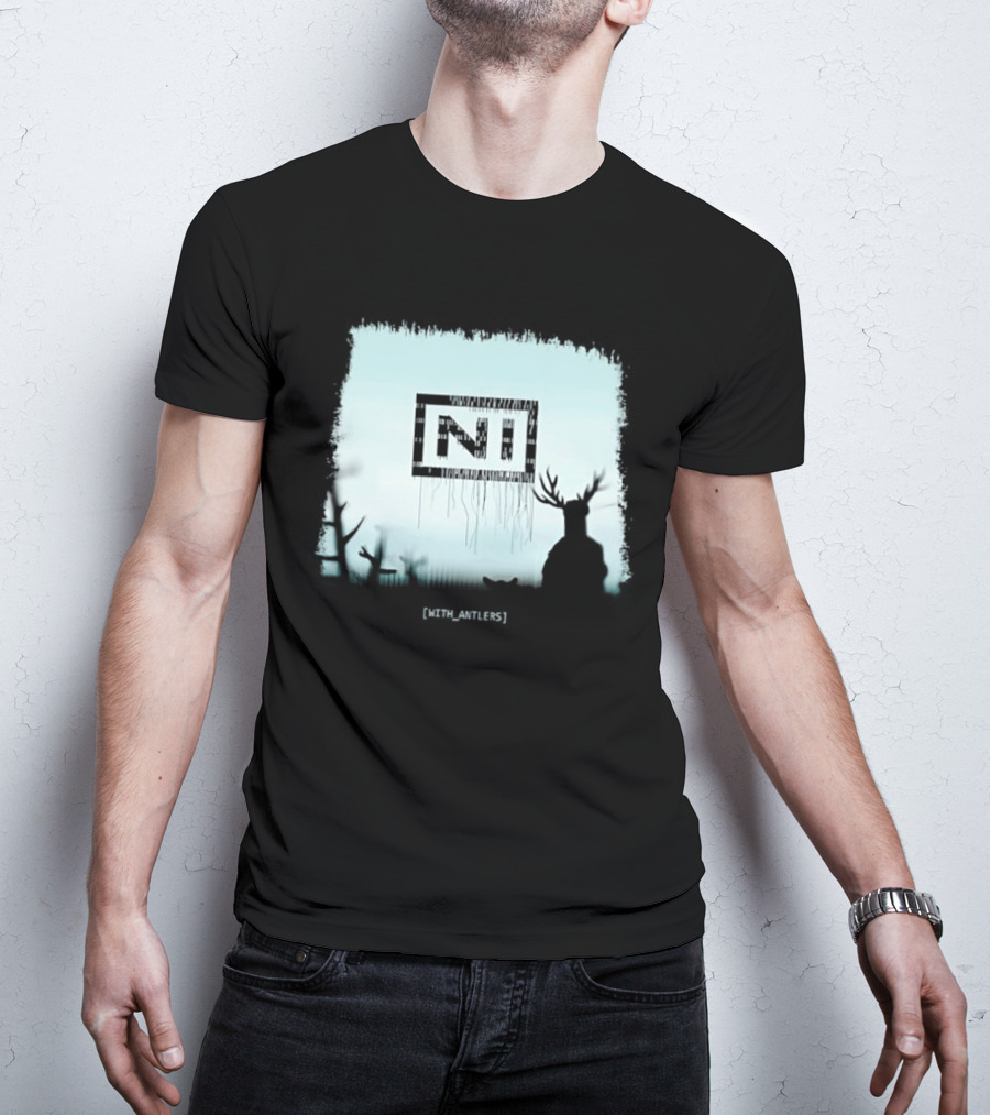Nine Inch Nails NIN Deer Shadow With Antlers T-Shirt