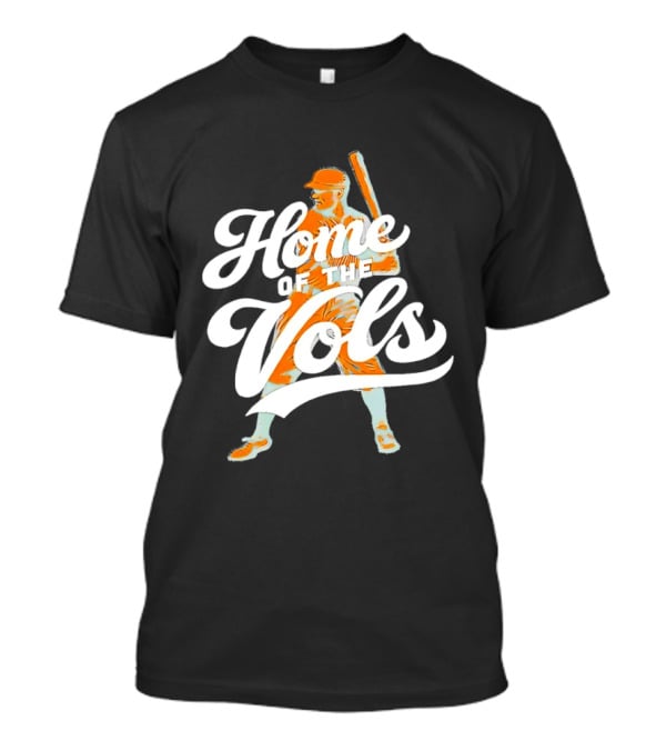 Home Of The Vols Baseball Player T-Shirt