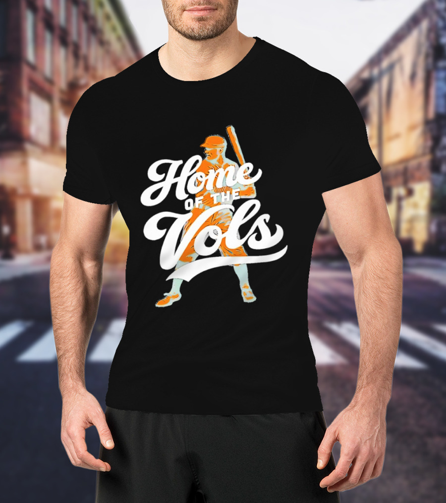 Home Of The Vols Baseball Player T-Shirt