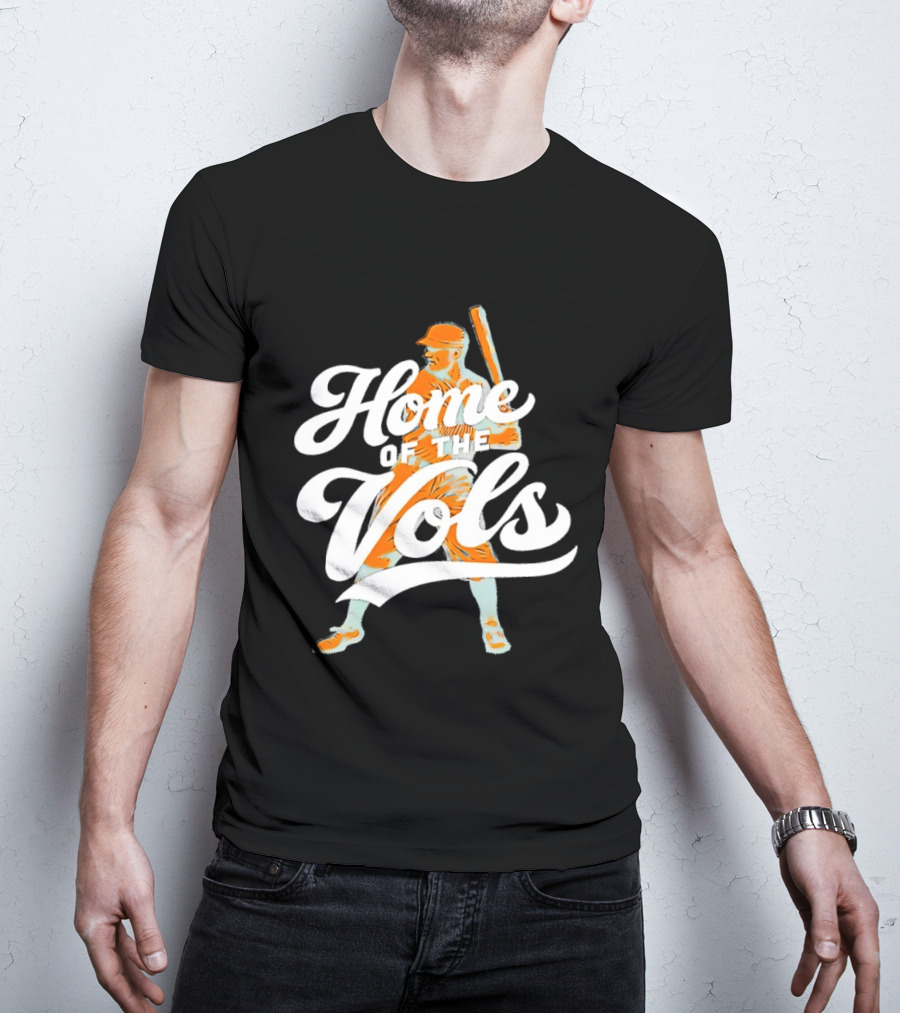 Home Of The Vols Baseball Player T-Shirt