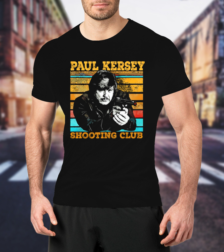 Paul Kersey Shooting Club Retro Style Gunman T-Shirt