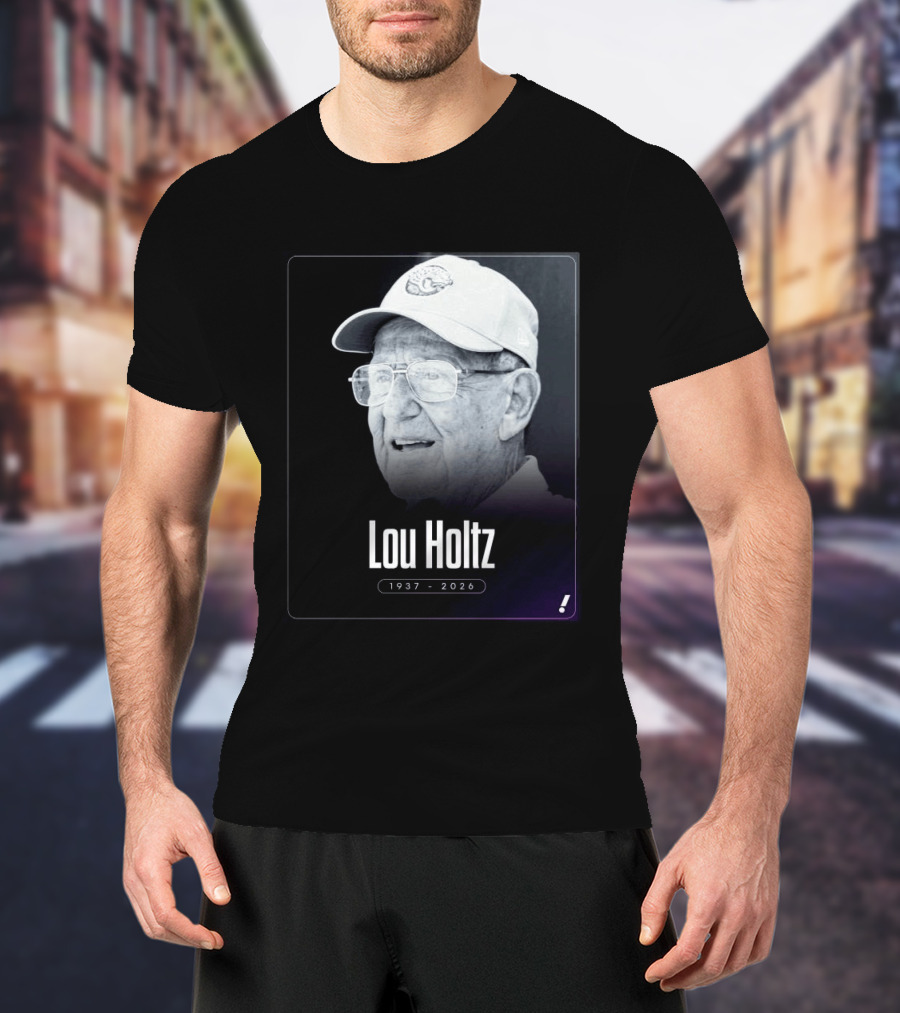 Lou Holtz 1937 2026 Notre Dame Icon Memoriam T-Shirt