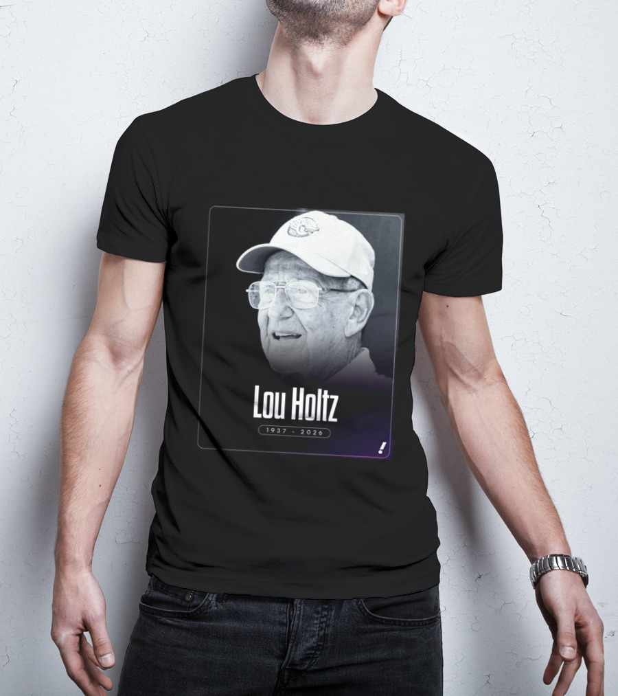 Lou Holtz 1937 2026 Notre Dame Icon Memoriam T-Shirt