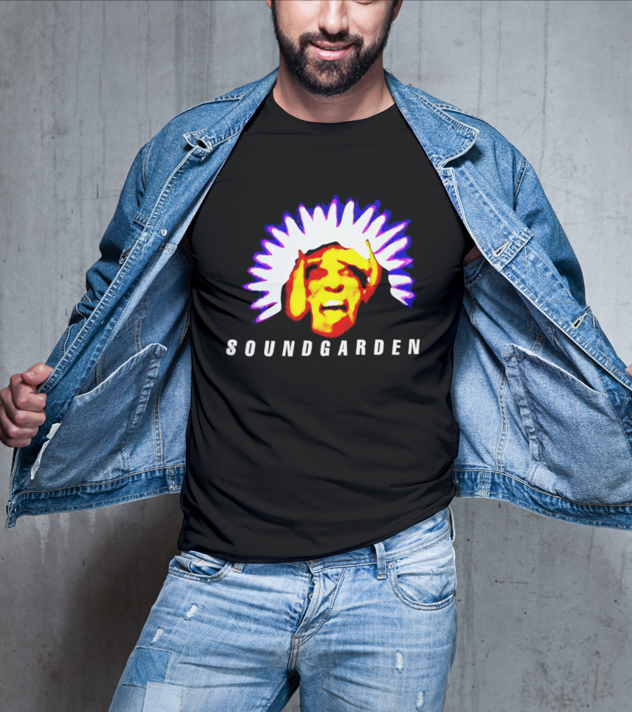 Soundgarden Black Hole Sun Surreal Face Psychedelic T-Shirt