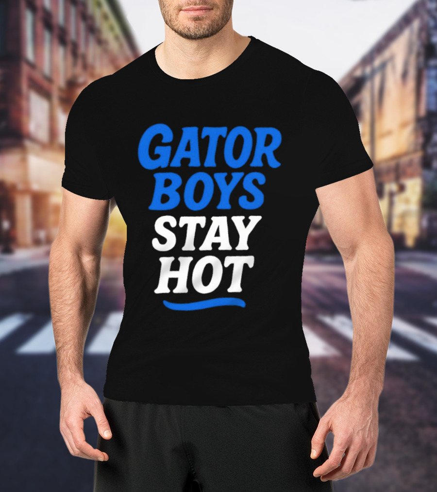 Florida Gator Boys Stay Hot Blue And White T-Shirt