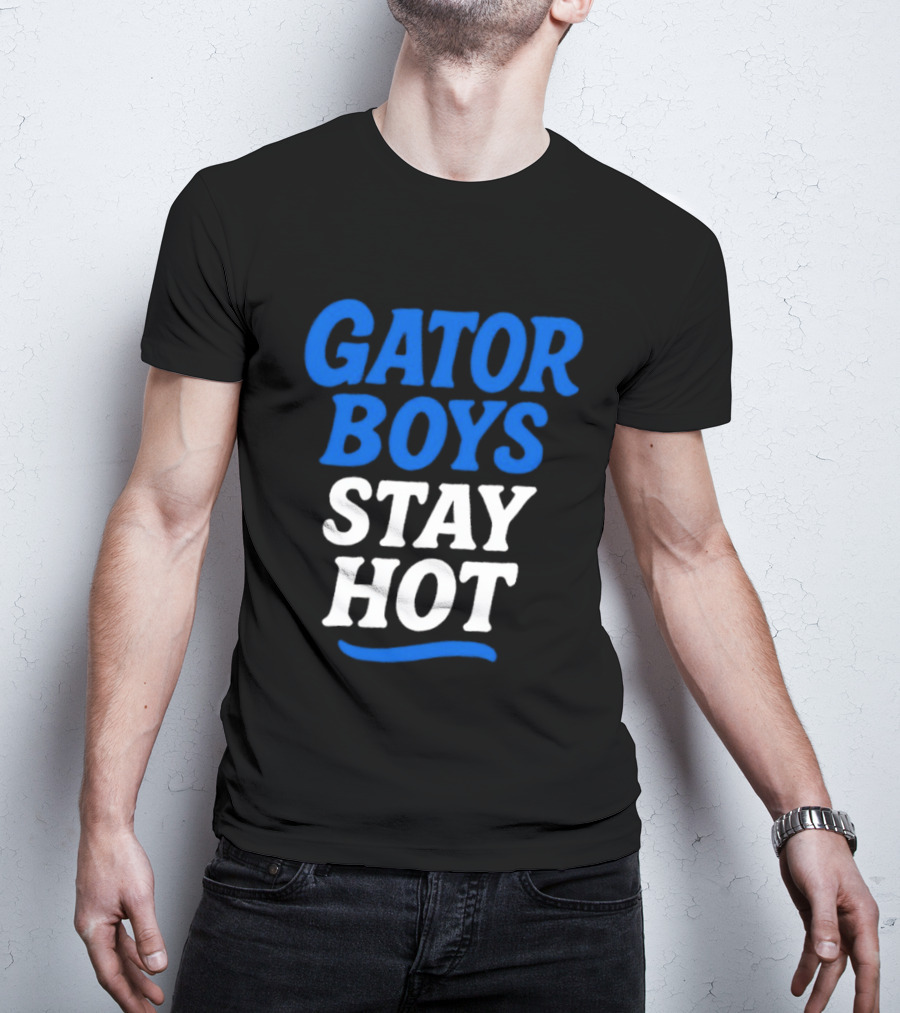 Florida Gator Boys Stay Hot Blue And White T-Shirt