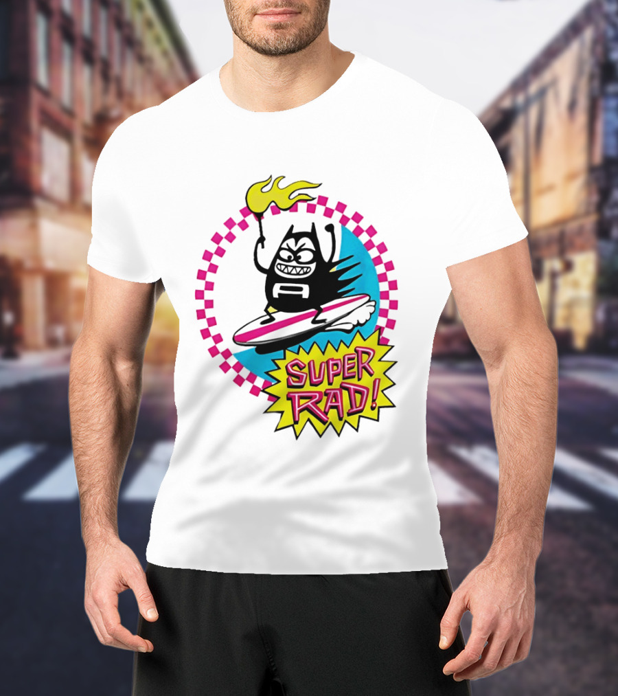 Aquabats Surfing Super Rad Flame Animated T-Shirt