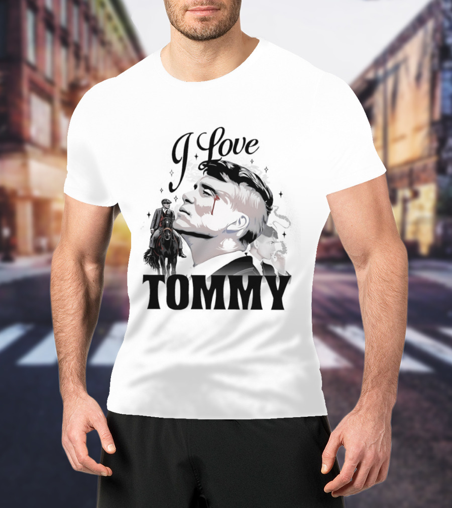 I Love Tommy Shelby In Peaky Blinders Movie Horse And Man Image T-Shirt