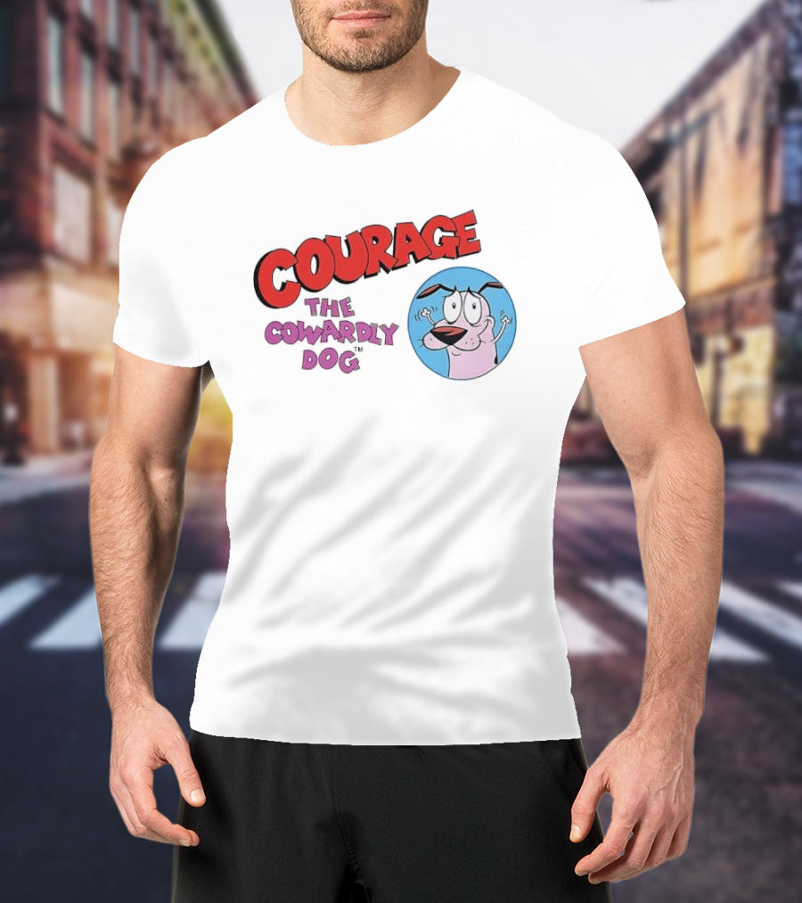 Courage The Cowardly Dog Cartoon Classic Animation T-Shirt