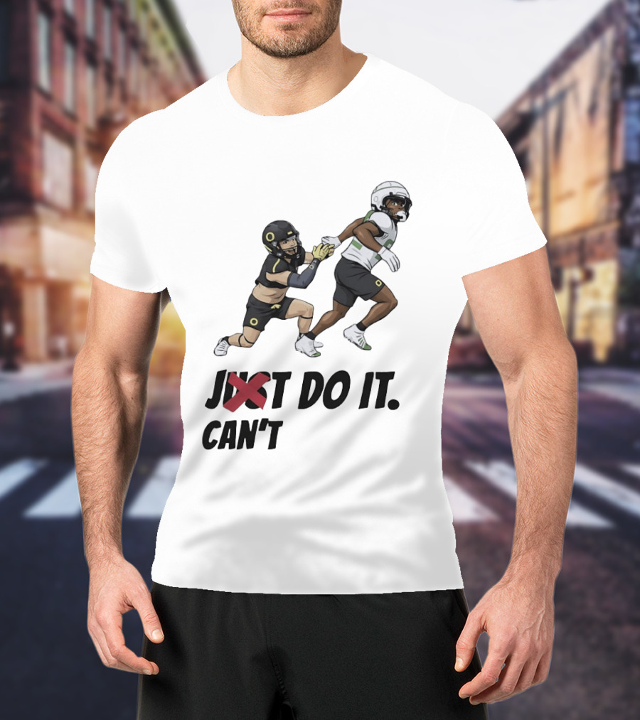 Just Can't Do It Football Players Chase In Action T-Shirt