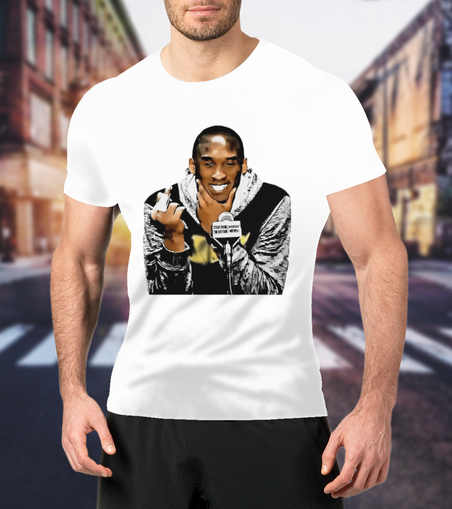 Kobe Bryant Iconic Middle Finger Moment At Press Conference T-Shirt