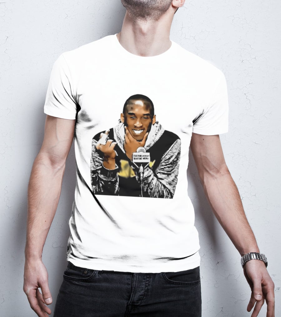 Kobe Bryant Iconic Middle Finger Moment At Press Conference T-Shirt