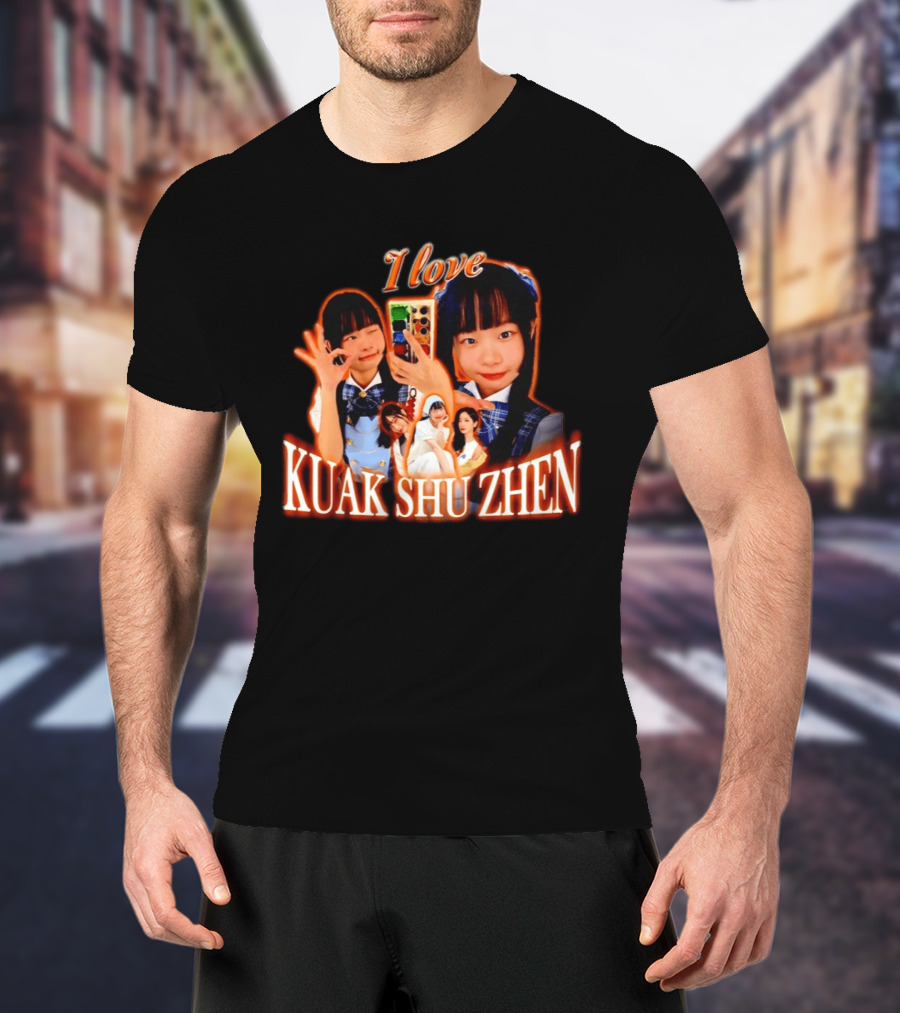 I Love Kuak Shu Zhen Selfie Style School Uniform T-Shirt
